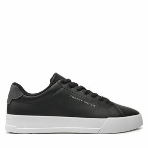 Sportcipők Tommy Hilfiger Th Court Leather Grain Ess FM0FM05297 Fekete kép