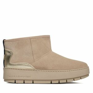 Hótaposó Tommy Hilfiger Metallic Suede Snowboot FW0FW07850 Bézs kép