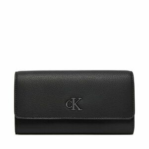 Nagy női pénztárca Calvin Klein Jeans Minimal Monogram Long K60K612267 Fekete kép