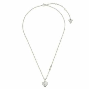 Nyaklánc Guess Lovely Guess JUBN03 035JW Ezüst ródium bevonat kép