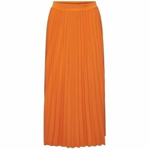 Szoknyák Only Melisa Plisse Skirt - Orange Peel kép