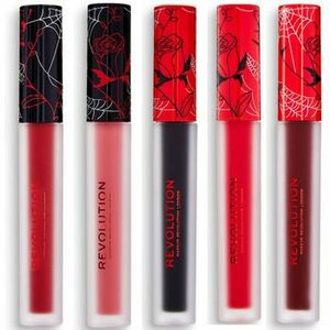 Rúzs Makeup Revolution Set of 5 Vinyl Liquid Lipsticks - Nightmare / Bewitched kép