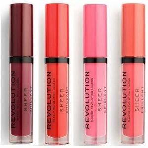 Szájfény Makeup Revolution Lot of 4 Sheer Brilliant Lip Glosses - 147 Vampire/ 132 kép