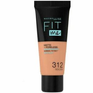 Alapozók Maybelline New York Fit Me Matte Poreless Foundation - 312 Golden kép