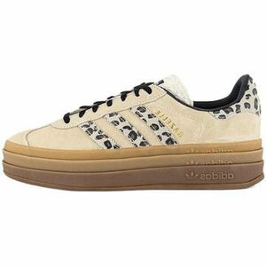 Divat edzőcipők adidas Gazelle Bold Cream Black Leopard kép