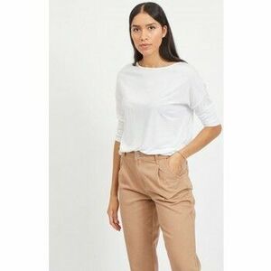 Blúzok Vila Scoop Top O Neck - White kép