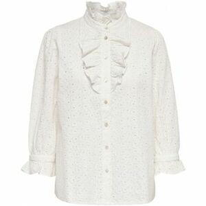 Blúzok La Strada Camisa Neela Broderie - Star White kép