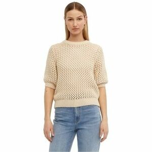 Pulóverek Object Ronaska Knit - Sandshell kép