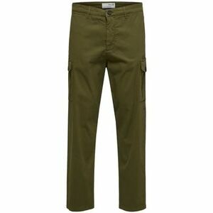 Nadrágok Selected Noos Slim Tapered Wick Cargo Pants - Winter Moss kép