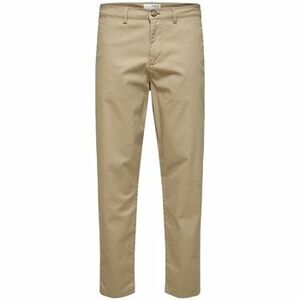 Nadrágok Selected Noos Slim Tape New Miles Pants - Greige kép