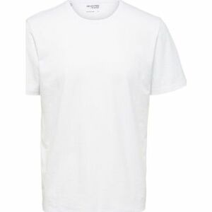 Pólók / Galléros Pólók Selected Noos Pan Linen T-Shirt - Bright White kép