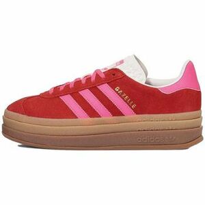 Divat edzőcipők adidas Gazelle Bold Collegiate Red Lucid Pink kép