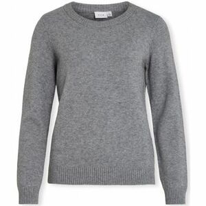 Pulóverek Vila Noos Ril O-Neck L/S - Medium Grey kép