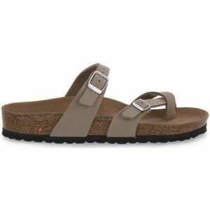 Lábujjközös papucsok BIRKENSTOCK MAYARI GREY TAUPE CALZ N kép