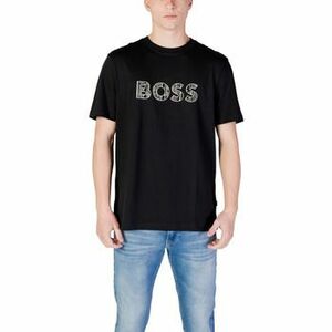 Hosszú ujjú galléros pólók BOSS Te_logotexture 10262528 01 50534923 kép