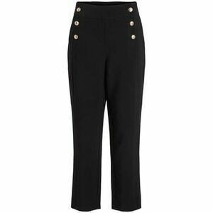 Nadrágok Vila Trousers Winnie Wide 7/8 - Black kép