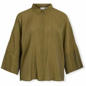 Blúzok Vila Aspyn 3/4 Loose Shirt - Capulet Olive kép