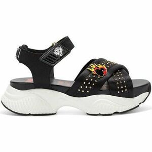 Szandálok / Saruk Ed Hardy Flaming sandal black kép