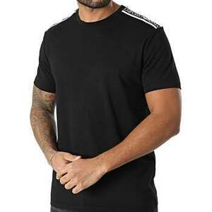 Pólók / Galléros Pólók Emporio Armani Beach Woven Tape Logo T-Shirt Black kép