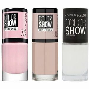 Körömlakkok Maybelline New York Set of 3 Colorshow Nail Polishes - 77 Nebline / 301 Lov kép