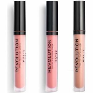 Szájfény Makeup Revolution Set of 3 Matte Lip Glosses - 113 Heart Race / 114 White kép