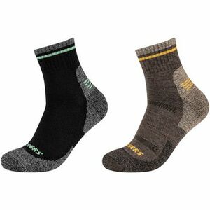 Sport zoknik Skechers 2PPK Men Trail Wool Quarter Socks kép