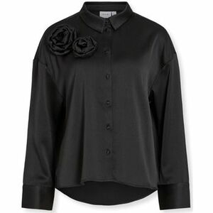 Blúzok Vila Medina Rose Shirt L/S - Black kép