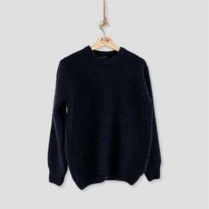 Pulóverek Armazém Das Malhas ARMAZÉM DAS MALHAS Chunky Knit - Navy kép