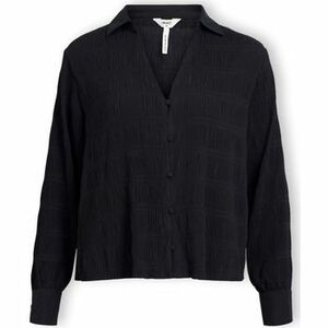 Blúzok Object Stina Shirt L/S - Black kép