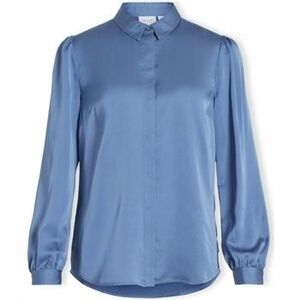 Blúzok Vila Noos Shirt Ellette Satin - Coronet Blue kép