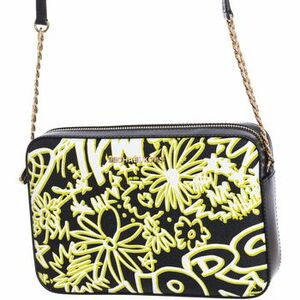 Válltáskák MICHAEL Michael Kors 35T9GF7C3T-BLK-NEON-YLW kép