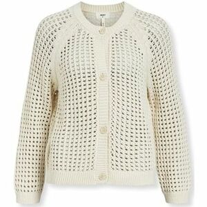 Pulóverek Object Charlie Cardigan L/S - Sandshell kép