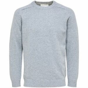 Pulóverek Selected Wool Jumper New Coban - Medium Grey Melange kép