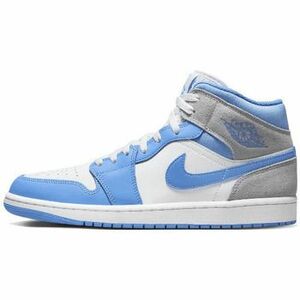 Divat edzőcipők Nike Air Jordan 1 Mid University Blue Grey kép