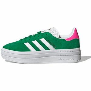 Divat edzőcipők adidas Gazelle Bold Green Lucid Pink kép