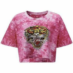 Pólók / Galléros Pólók Ed Hardy Los tigre grop top hot pink kép