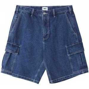 Rövidnadrágok Obey Bigwig baggy denim cargo short kép