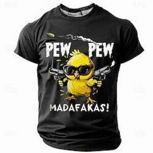 Férfi csaj Vicces Póló Rövid ujjú póló 3D nyomtatás Terített nyak Ing Divat Napi Utca Napi Fekete Medence Lóhere Nyár Tavasz Ruházat S M L XL XXL XXXL Lightinthebox kép