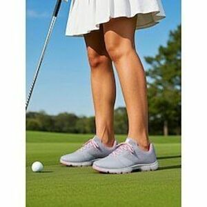 női golfcipő légáteresztő kialakítással és csúszásgátló talppal - tökéletes az aktív golfozóknak Lightinthebox kép