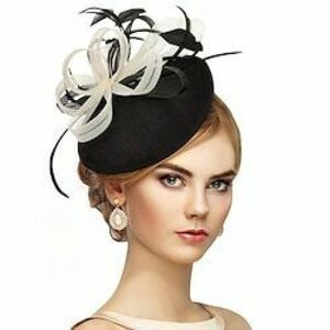 fekete feather fascinators fejpánt - 2025-ös évjáratú kentucky derby kalapok hálós victoria tea party sapka nőknek Lightinthebox kép