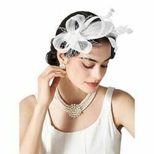 fascinators fejpánt tollal, női tea party sapka kentucky derbihez, koktélhoz, esküvőhöz, díszes partihoz Lightinthebox kép