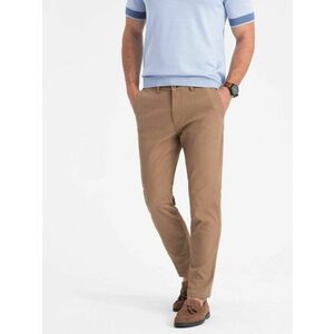 Ombre Clothing Fekete halvány barna nadrág slim fit V2 PACP-0186 kép