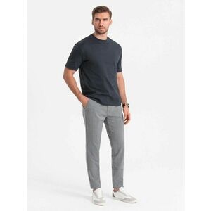 Ombre Clothing Szürke nadrág klasszikus szabás mintával V3 PACP-0187 kép