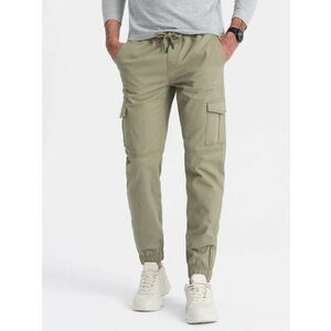 Ombre Clothing Trendi khaki jogger nadrág V1 PAJO-0123 kép