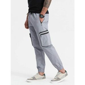 Ombre Clothing Időtlen szürke jogger nadrág V8 PAJO-0135 kép