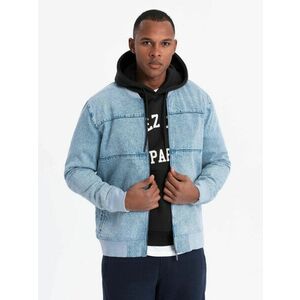 Ombre Clothing Farmer kék bomber kabát C558 kép