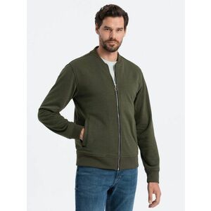 Ombre Clothing Érdekes khaki bomber dzseki V1 SSZP-0215 kép