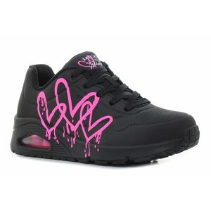 Skechers Uno - Dripping In Love fekete női cipő kép