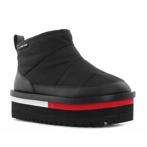 Tommy Hilfiger TJW Nylon Flatform fekete női bokacsizma kép