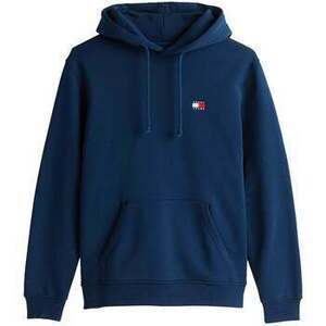 Pulóverek Tommy Jeans Reg Logo Badge Hoodie Dark Night Navy kép